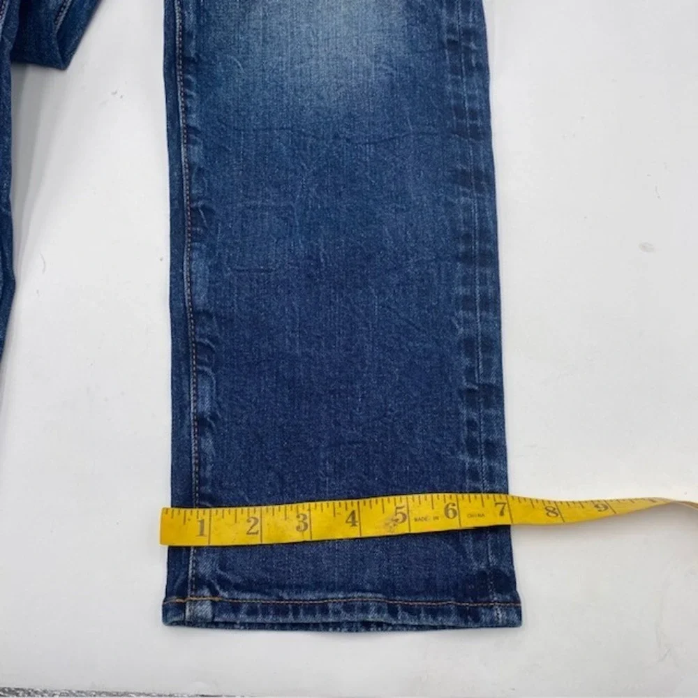 American Eagle Original Straight Jeans Mens 28x28 Blue Medium Wash Stretch Denim